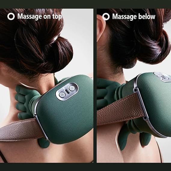Portable Bionic Heated Neck & Back Massager – Deep Tissue Electric Pain Relief