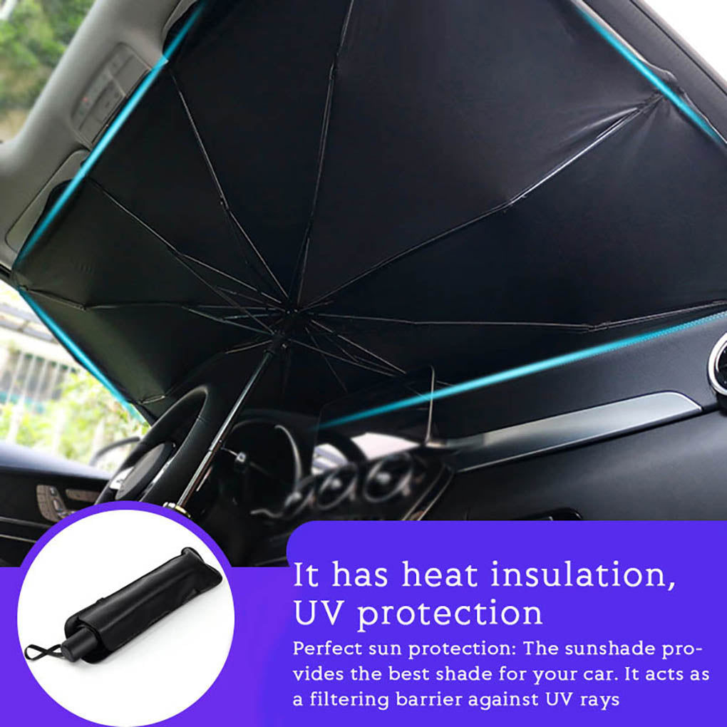 Foldable Car Windshield Sunshade – Front Window Heat Blocker