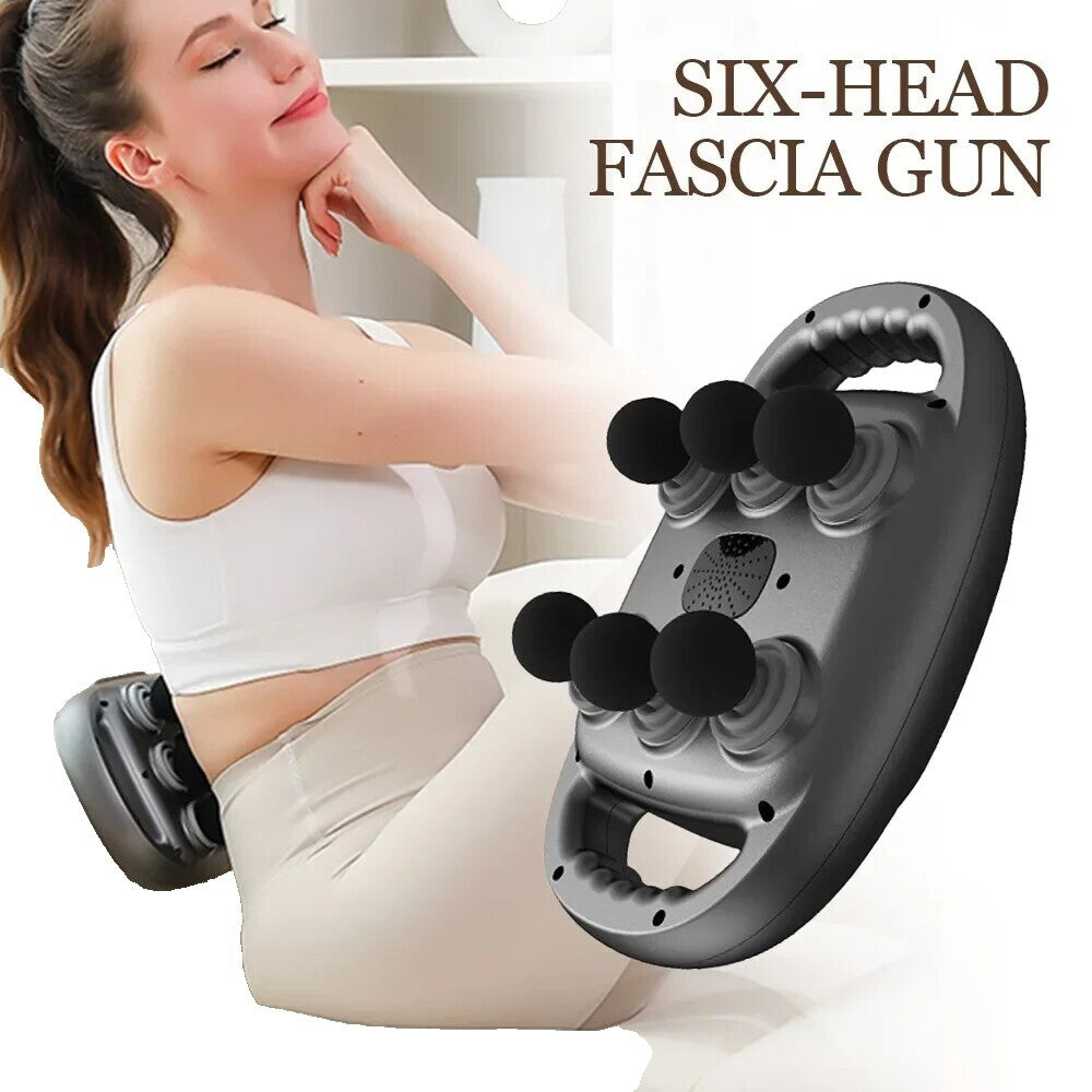 6-Head Electric Body Massager Machine – Multi-Point Deep Tissue Relaxation